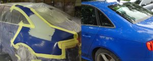 Audi before and after repair